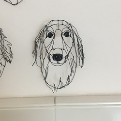 犬 3Dワイヤーアート (オーダー可) 6枚目の画像