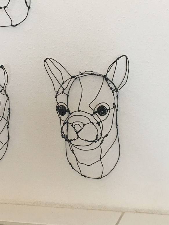 犬 3Dワイヤーアート (オーダー可) 7枚目の画像