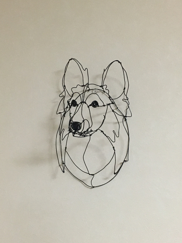 犬 3Dワイヤーアート (オーダー可) 9枚目の画像