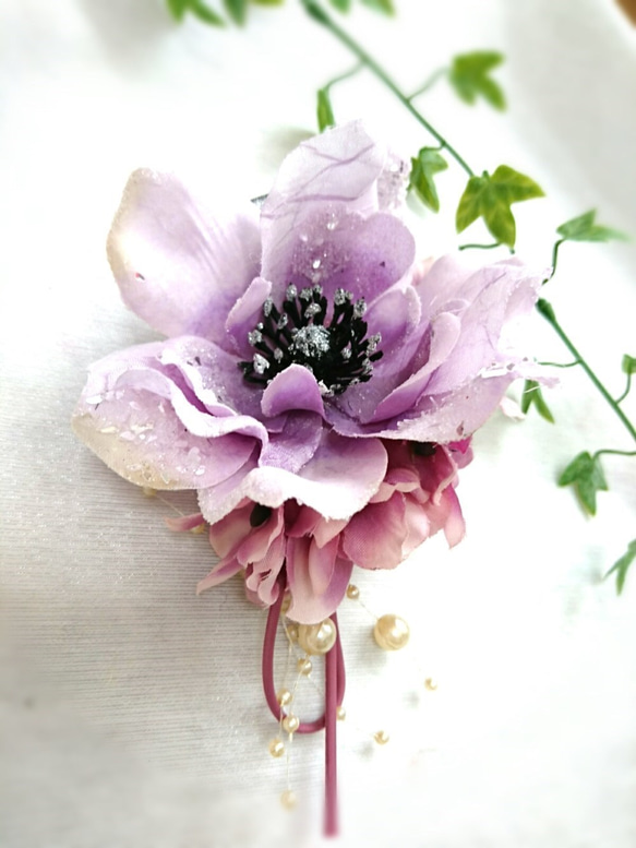 紫海葵紫胸花繡球 第3張的照片