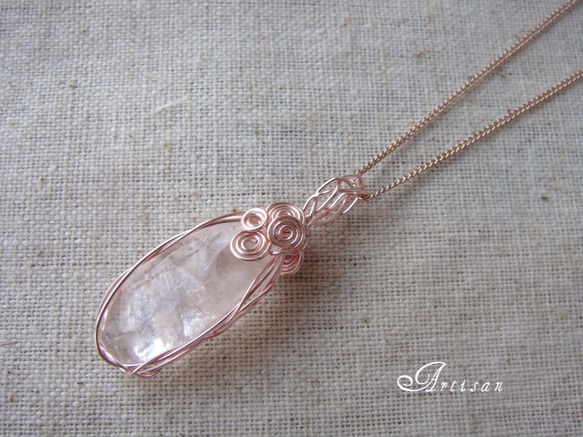 cre....様オーダー分 ピンクフローライトペンダント ネックレス  