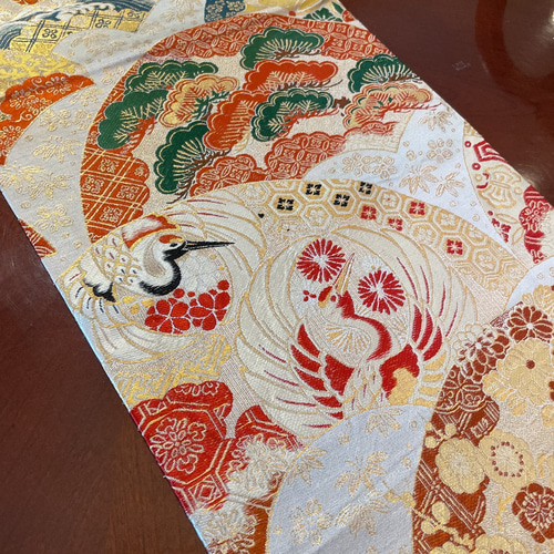 ランチョンマット/花瓶敷き/オブジェマット 高級正絹袋帯