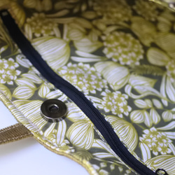 SALEコーデュロイのヒラヒラショルダーバッグ/ちょっとそこまでミニサイズの軽いバッグ 7枚目の画像