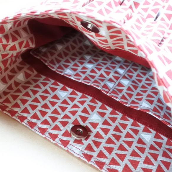 【SALE】Furi-furi Shoulder bag (赤三角) 8枚目の画像