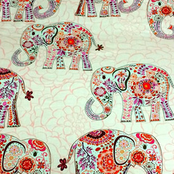 Valori Wells - Elephant/pink - 50cmずつ切売 2枚目の画像