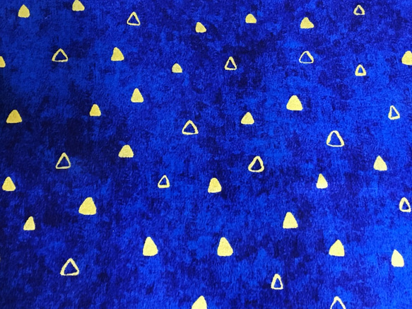 Robert Kaufman 110cm x 50cmずつ切売 - クリムトトライアングル/Blue 2枚目の画像