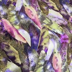 Maria Kalinowski 110cm x 50cmずつ切売 - 蜻蛉の羽根/Purple 2枚目の画像