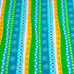 Exclusively Quilters 110cm x 50cmずつ切売 - Stripes/Green 1枚目の画像