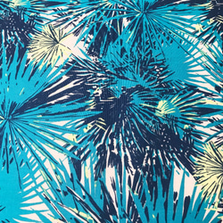 Sharon Holland 110cm x 50cmずつ切売 - 海岸線/Teal Blue 2枚目の画像