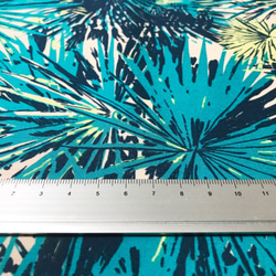 Sharon Holland 110cm x 50cmずつ切売 - 海岸線/Teal Blue 3枚目の画像