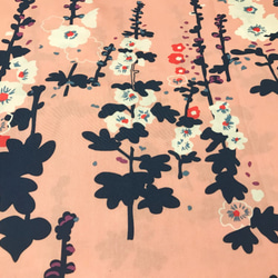 Sharon Holland 110cm x 50cmずつ切売 - 海岸線/花（Pink） 1枚目の画像