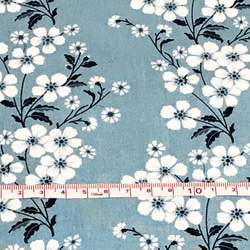 Sweet Florals 110cm x 50cm 水色 3枚目の画像