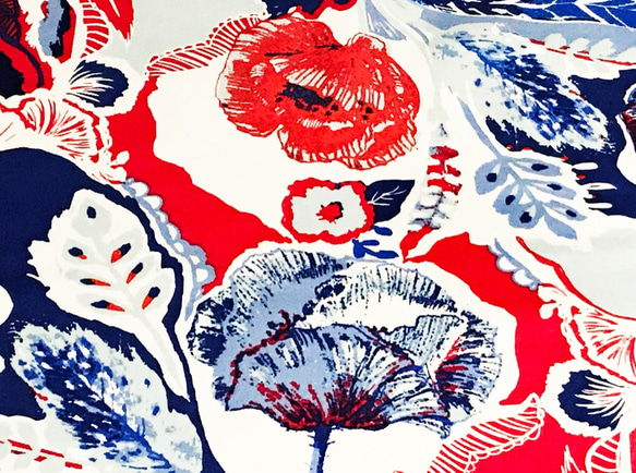 Katarina Roccella 110cm x 50cmずつ切売 - 赤と青のフュージョン 3枚目の画像