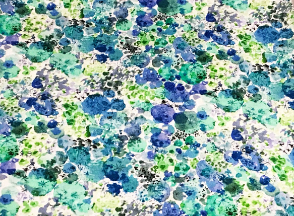 Betsy Olmsted 110cm x 50cmずつ切売 - キュリオの森/Blue&Green 2枚目の画像