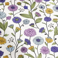 Michael Miller 110cm x 50cm 野花/Purple 1枚目の画像