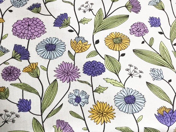 Michael Miller 110cm x 50cm 野花/Purple 2枚目の画像
