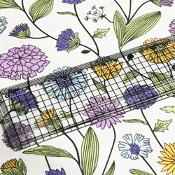 Michael Miller 110cm x 50cm 野花/Purple 3枚目の画像