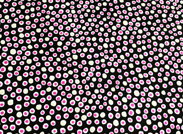 Sarah Campbell 110cm x 50cm Double Dots/Black 2枚目の画像