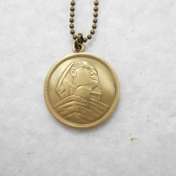 ヴィシュヌ神 インドのコインネックレス メンズ レディース