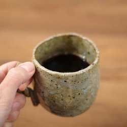 ゆっくり美味しいコーヒーが飲みたくなるマグカップ　一点物 8枚目の画像