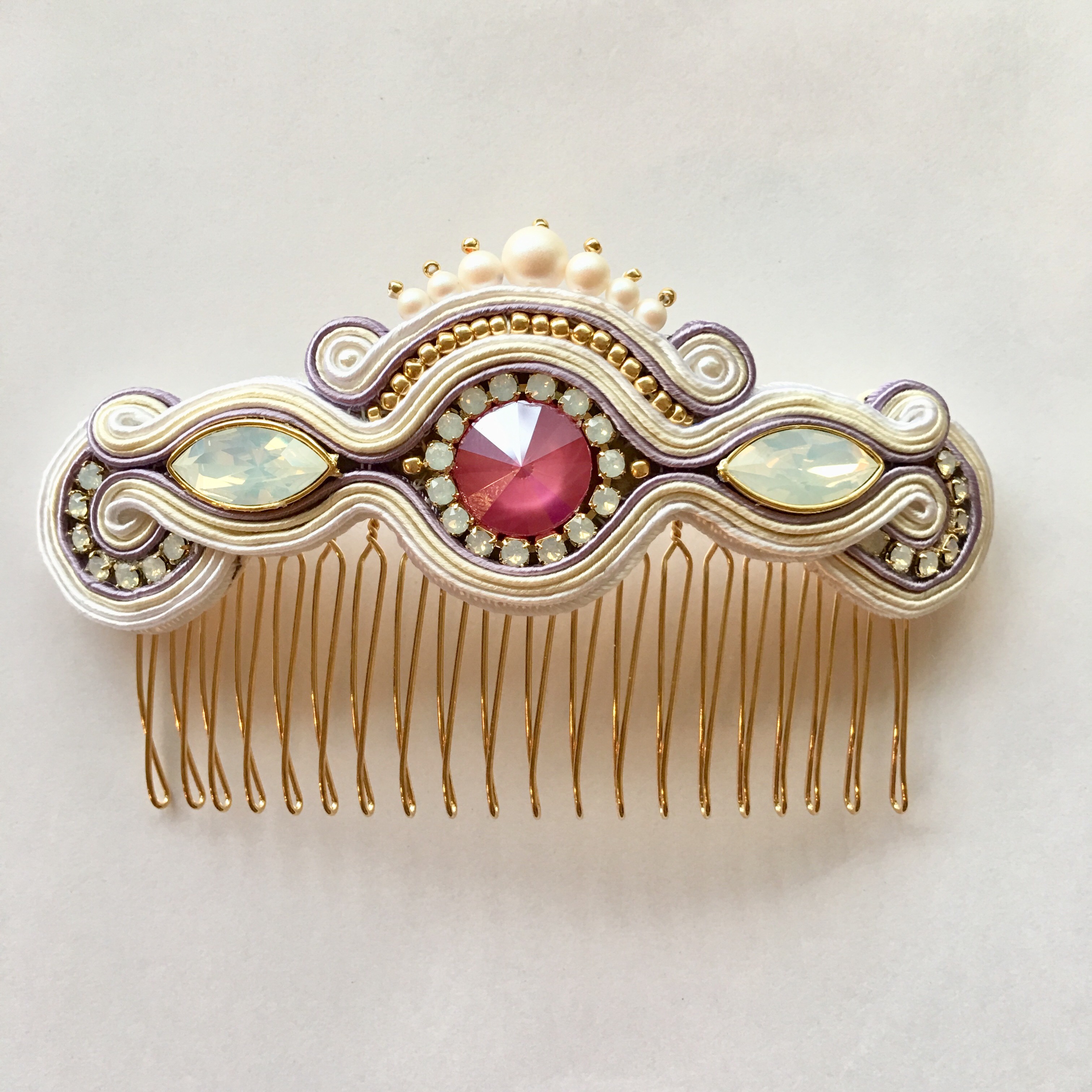 フラメンコペイネタ　たまには乙女　（クリーム×ピンク）