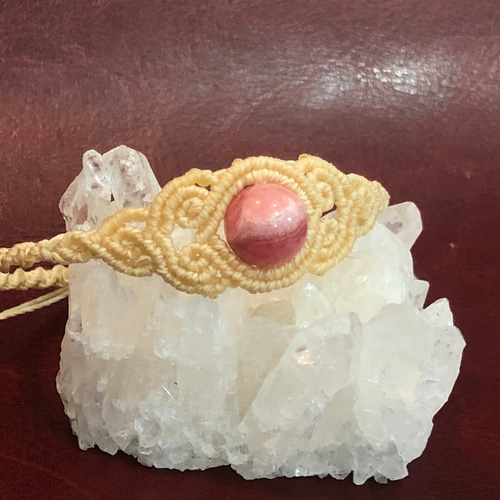 069】インカローズのマクラメ編みブレス ブレスレット 楓 通販｜Creema  