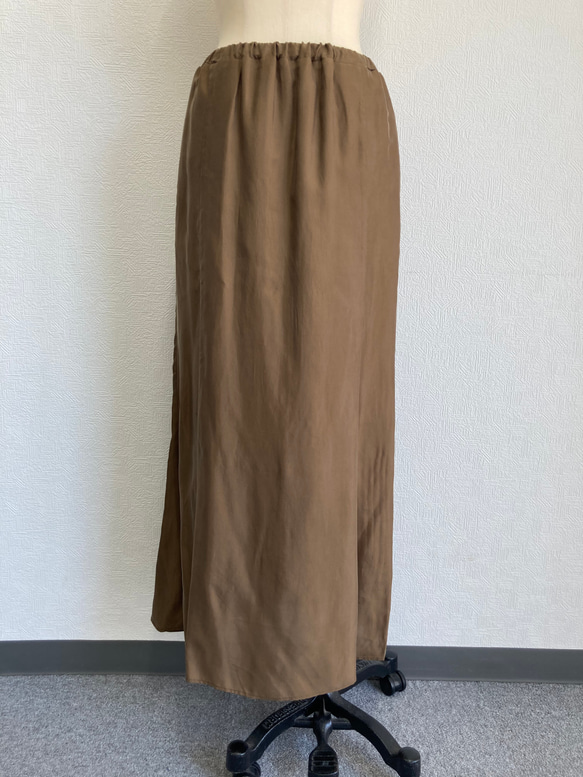 キュプラレーヨンマーメイドスカート 4枚目の画像
