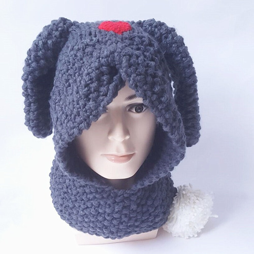 うさぎ 星 ニット帽 うさぎ耳ニット帽 グレー 頭囲約46-50cm – 10mois 公式