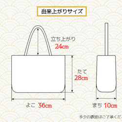 藍色の幟旗で作った手提げ鞄【武将】柿渋染 7枚目の画像