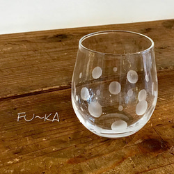 水玉のグラス【Polka dot】 2枚目の画像