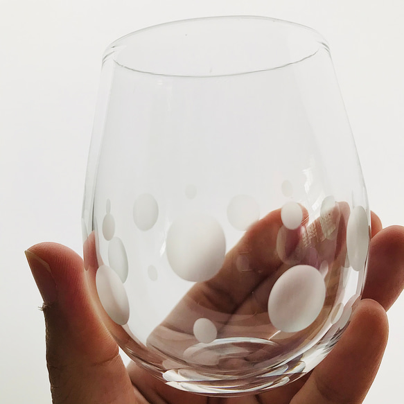 水玉のグラス【Polka dot】 3枚目の画像