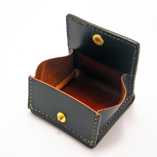 茶芯レザー] 二つ折り札入れ＆小銭入れ＆カードケース・3点セット ミニ