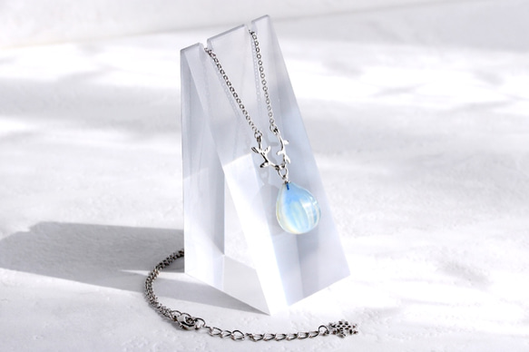 shell ネックレス~white blue~ 1枚目の画像