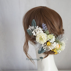 再販×30more 白花＋チュールが可愛い♡清楚なヘッドドレス 3枚目の画像