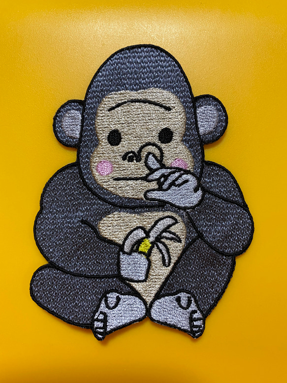 ゴリラ刺繍ワッペン 中 その他ファッション shop.kimi 通販 9617075