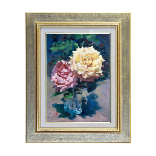 君いろに染まる】 油絵原画 F4サイズ 一点物 豪華プレゼント付き 絵画