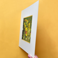 【花の気持-6】不透明水彩　ジークレー・オリジナル版画 180×180ｍｍサイズ〜 5枚目の画像