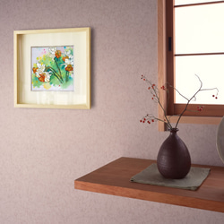 【気ままに咲く-1】不透明水彩　ジークレー・オリジナル版画 180×180ｍｍサイズ〜 9枚目の画像