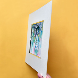 【気ままに咲く-2】不透明水彩 　ジークレー・オリジナル版画 180×180ｍｍサイズ〜 5枚目の画像