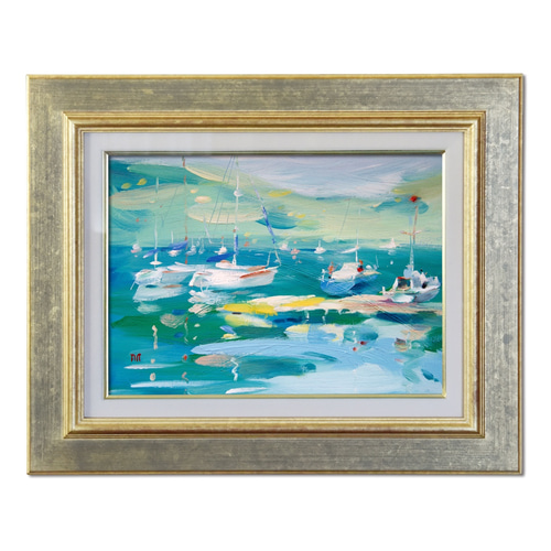 憩い-3】油絵原画 F4サイズ 一点物 豪華プレゼント付き 絵画 jacc_net 