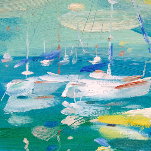 絵画　油絵　原画　一点物　生き物　鯨　ブルー　涼やか　ポップ　F4 絵画油絵原画一点物生き物鯨ブルー涼やかポップF4