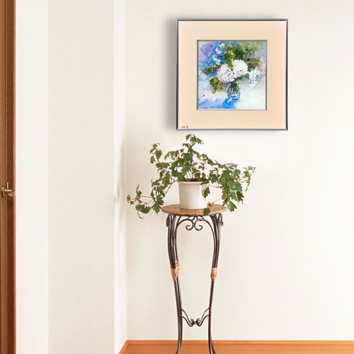 祈りを込めて】水彩原画 一点物 額縁付き 豪華プレゼント付き