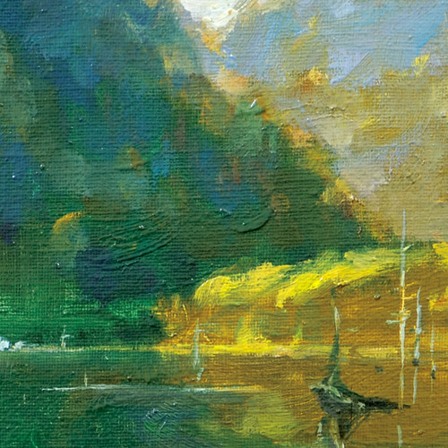 静謐-2」油絵原画 F4サイズ 一点物 豪華プレゼント付き 絵画