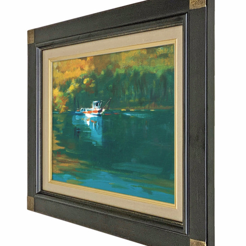 油絵額縁 奴型(やっこがた)（鉄黒）同志社製 あんしん匿名便 送料無料