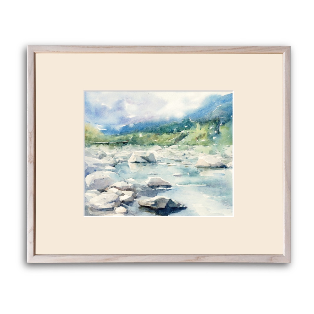 木曽路」スケッチ原画 一点物 額付き 特典付き 絵画 jacc_net