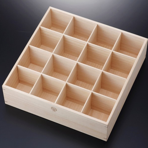桐箱　収納 ネクタイ収納桐ケース（桐箱16マスタイプ）[日本製] 見せる収納 桐箱