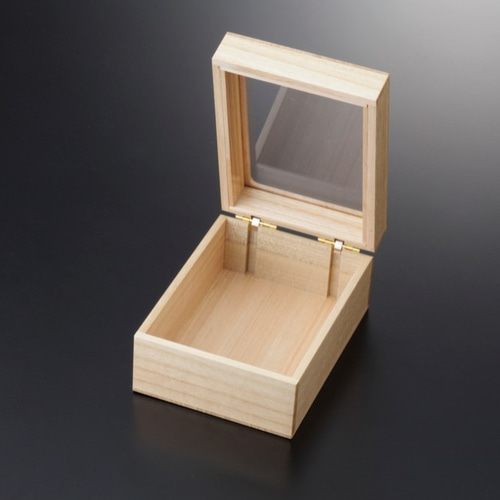 木彫り小物入れ 蓋付き