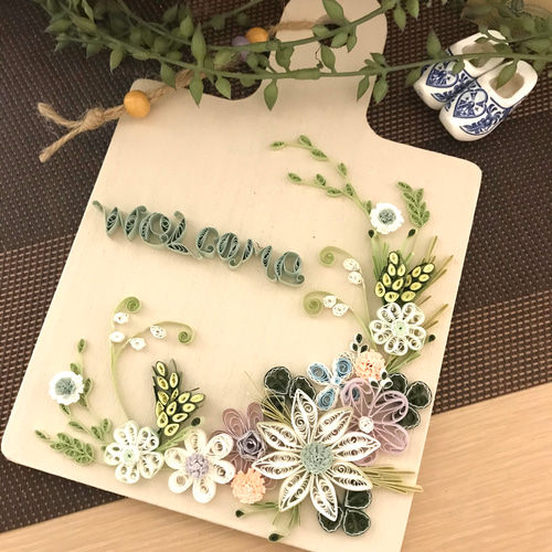 春色ウェルカムボード 表札・ネームプレート kekoninn 通販