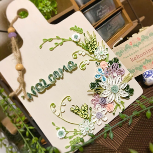 春色ウェルカムボード 表札・ネームプレート kekoninn 通販