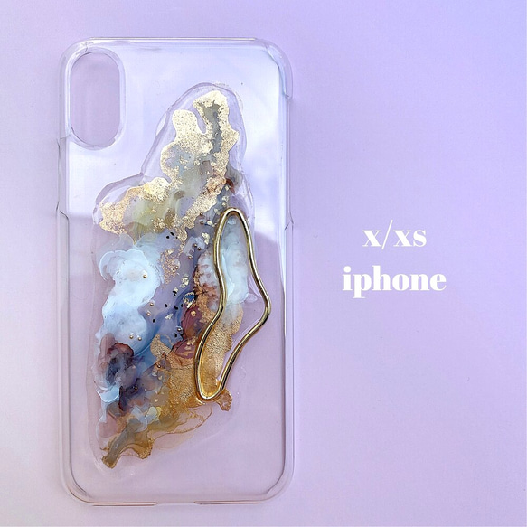 SALE○¥4200→¥3000【 X/XS】ニュアンスiPhoneケース 1枚目の画像